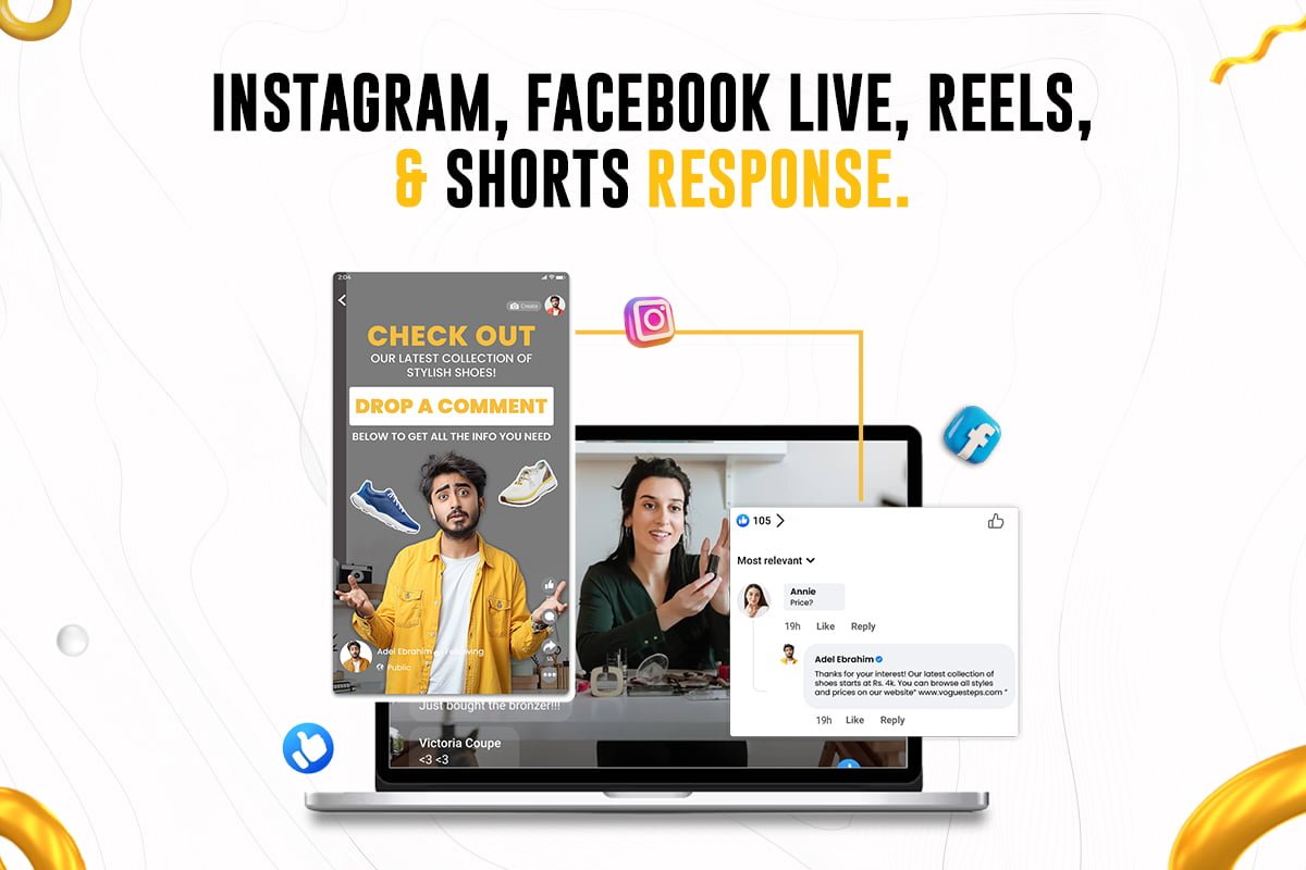 Instagram, Facebook Live and Reels, Shorts Response